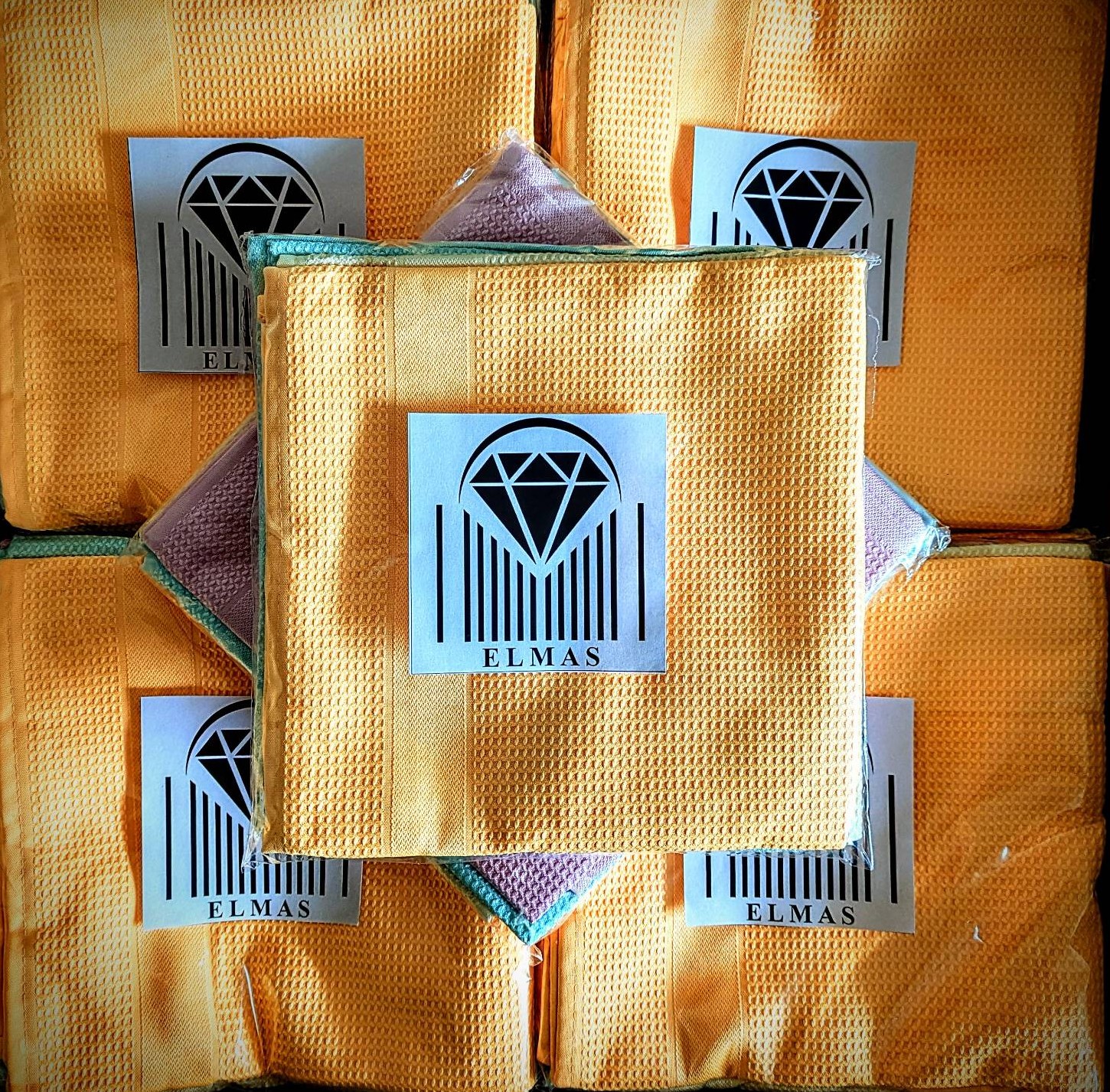 Mikrofasertuch in Anwendung